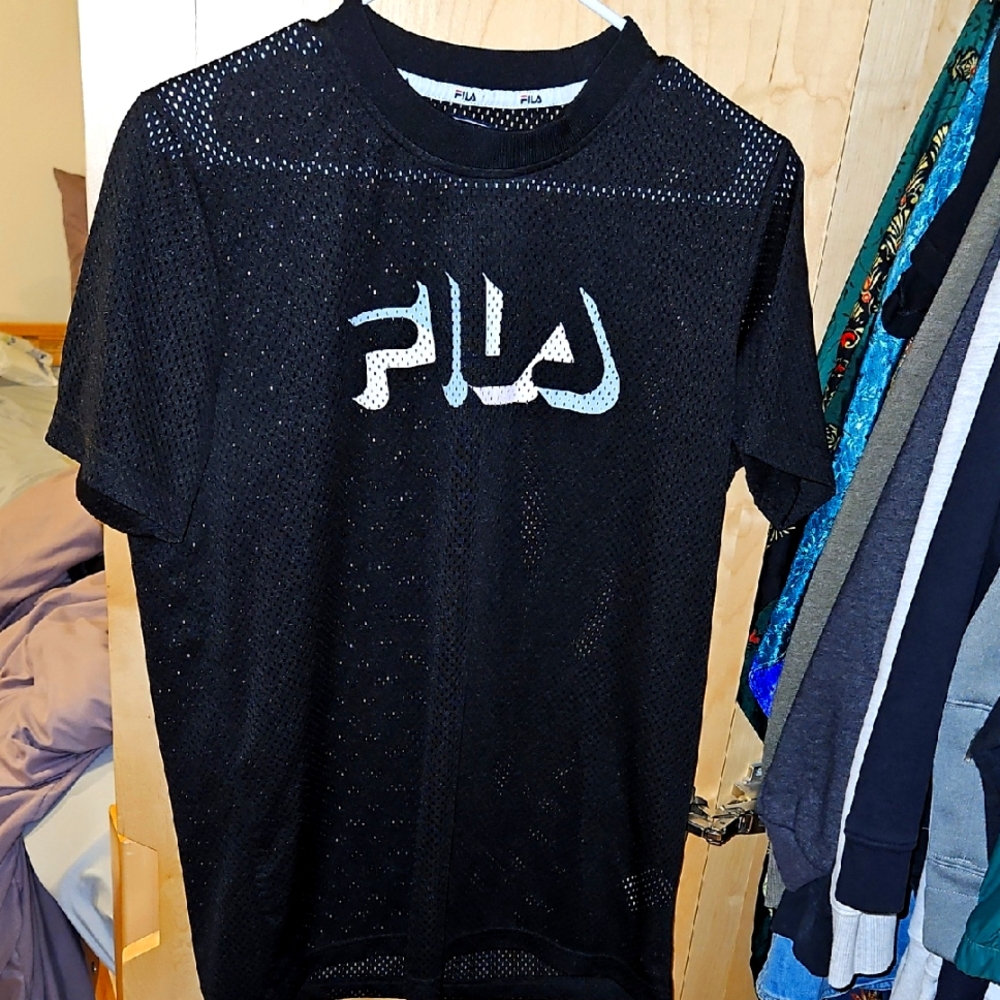 FILA Black Mesh Shirt